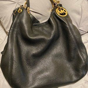 Michael Kors Black Leather Tote